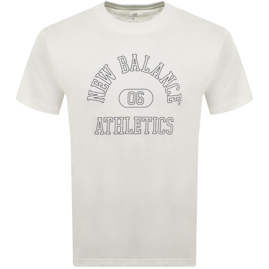 New Balance Graphic Logo T Shirt Off White